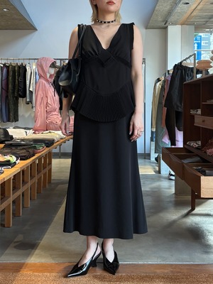 【26SS】FETICO フェティコ / プリーツワンピース ドレス / PLEATED MINI SLIP DRESS