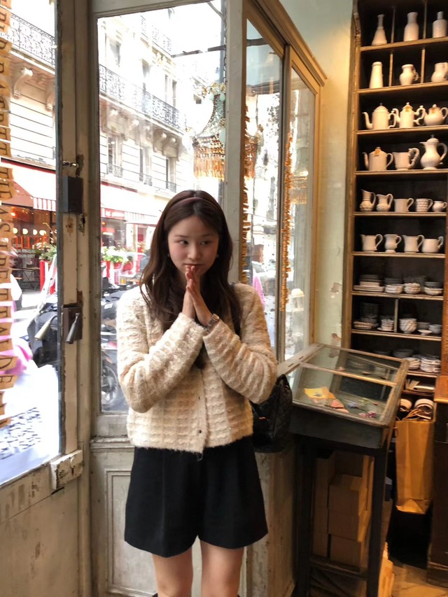 (OUNCE) vanity tweed cardigan / 3color