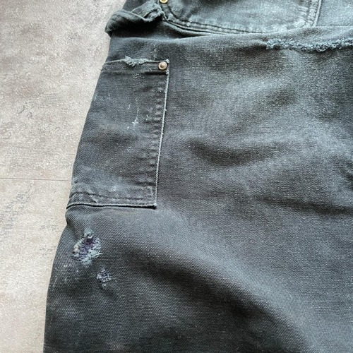 USA製 ブラック ダブルニー Carhartt B01 BLK 34×30 詳細写真19