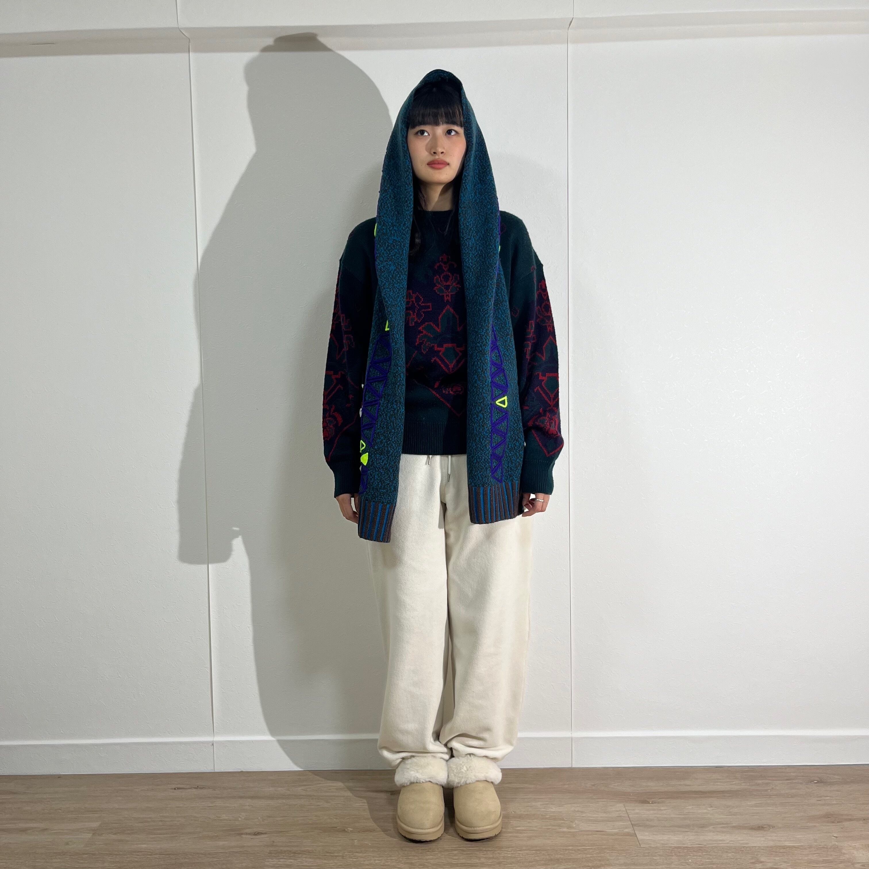 今宿手芸ちま×SAJI hood muffler