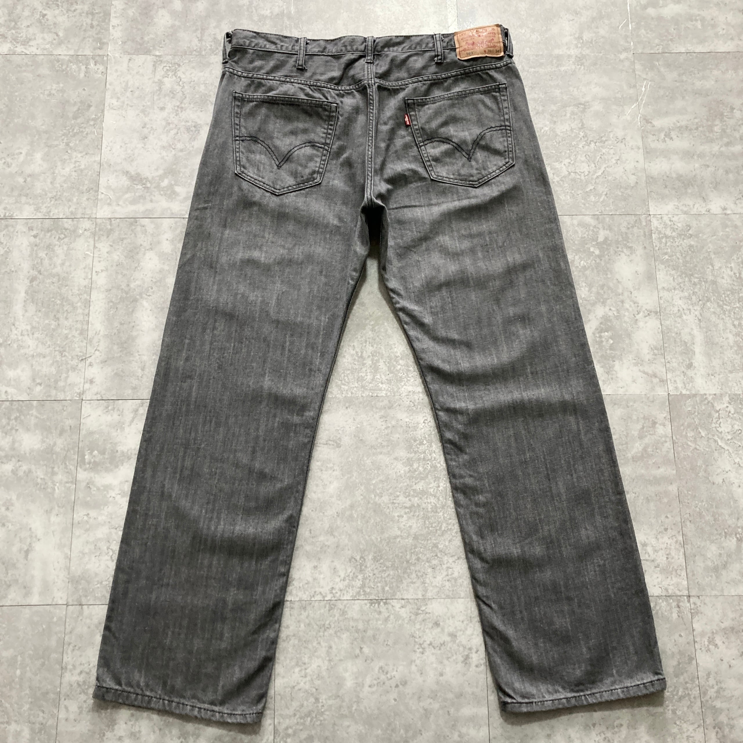 W38 L34】Levi's 569 リーバイス ジッパーフライ ビッグサイズ 先染め