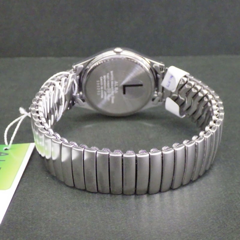 SEIKO セイコー ALBA アルバ AQGK439 伸縮 Sバンド 蛇腹 シルバー