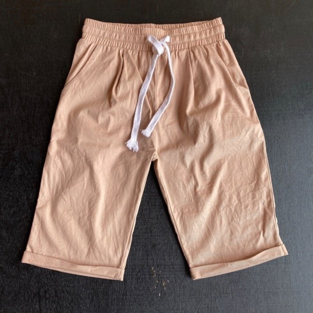  Topanga lady's　エラスティックハーフパンツ　ベージュ 