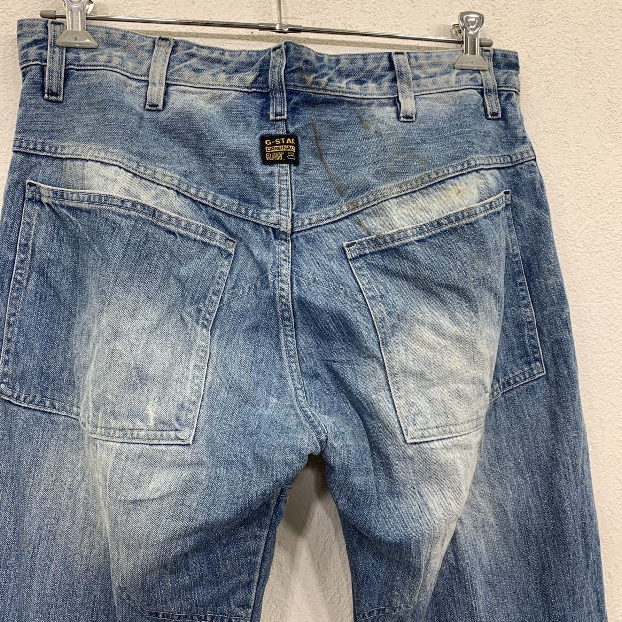 G-STAR RAW デニムパンツ W34 ジースターロウ ライトブルー ダブルニー 