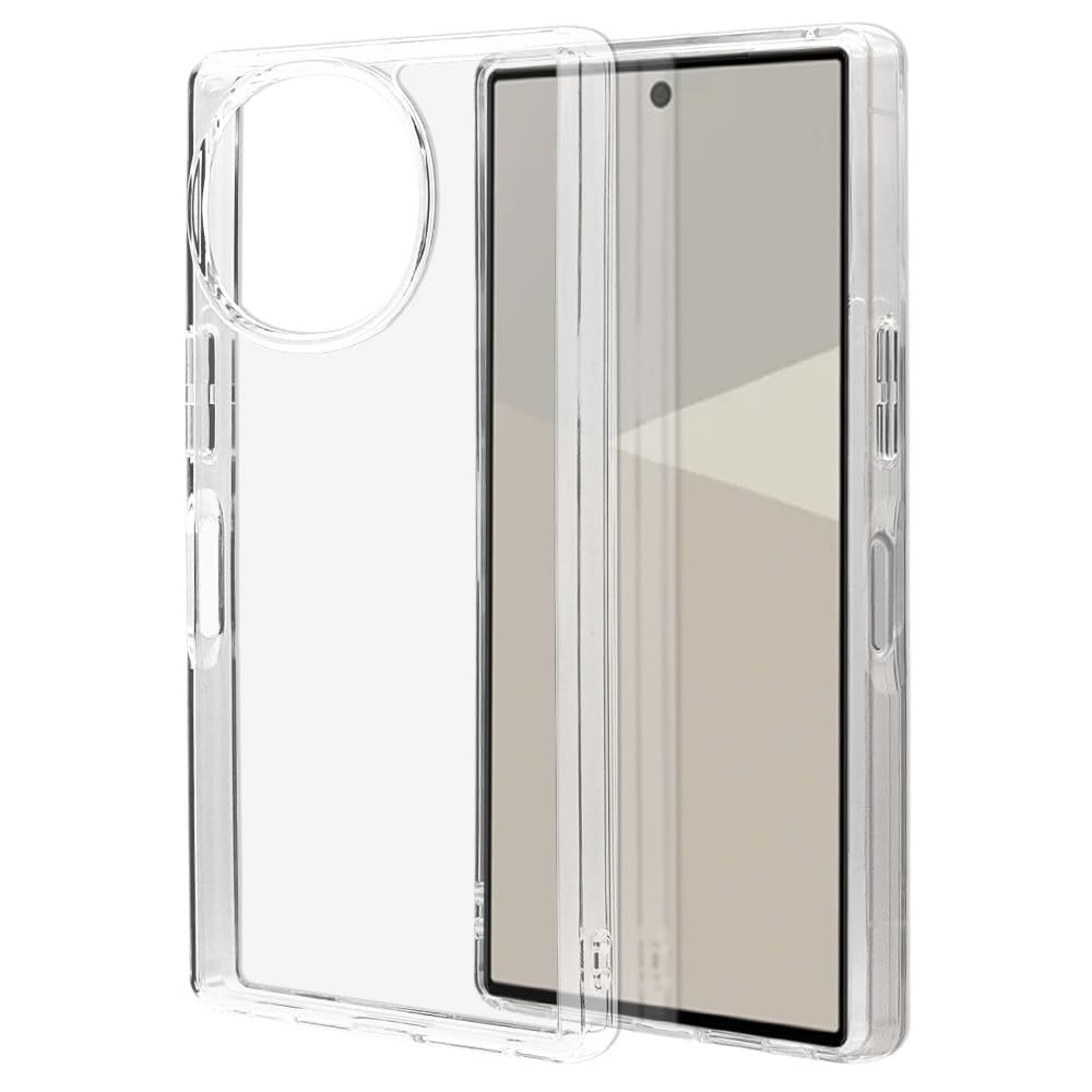 ラスタバナナ ケース カバー AQUOS R10 SH-51F AQUOS R9 SH-51E 共用 ハイブリッド 耐衝撃吸収 透明 クリア 8807AR10HPCL