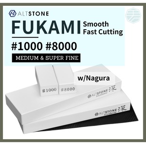 [w/ EN manual] ALTSTONE FUKAMI #1000/#8000 Whetstone Set | Ceramic Sharpening Stone from JAPAN