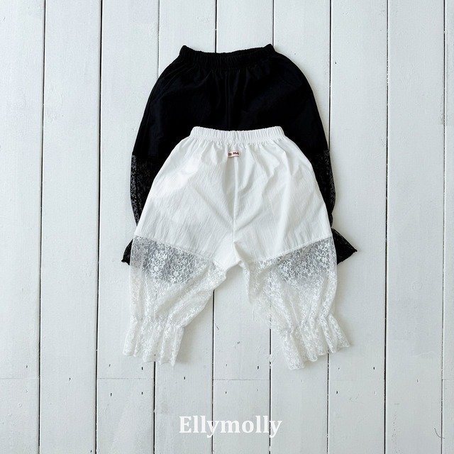 «予約»«ジュニアサイズあり»«elly molly» ママンレースパンツ 2colors