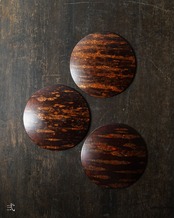 銘々皿　樺細工　３枚　/　秋田