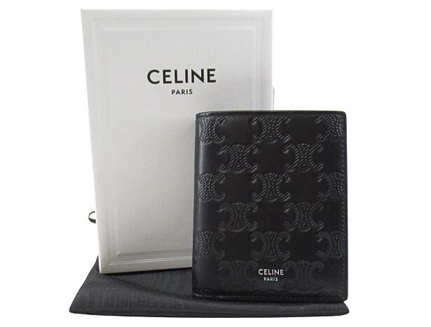 USED] CELINE “セリーヌ” コンパクトウォレット トリオンフ エンボス