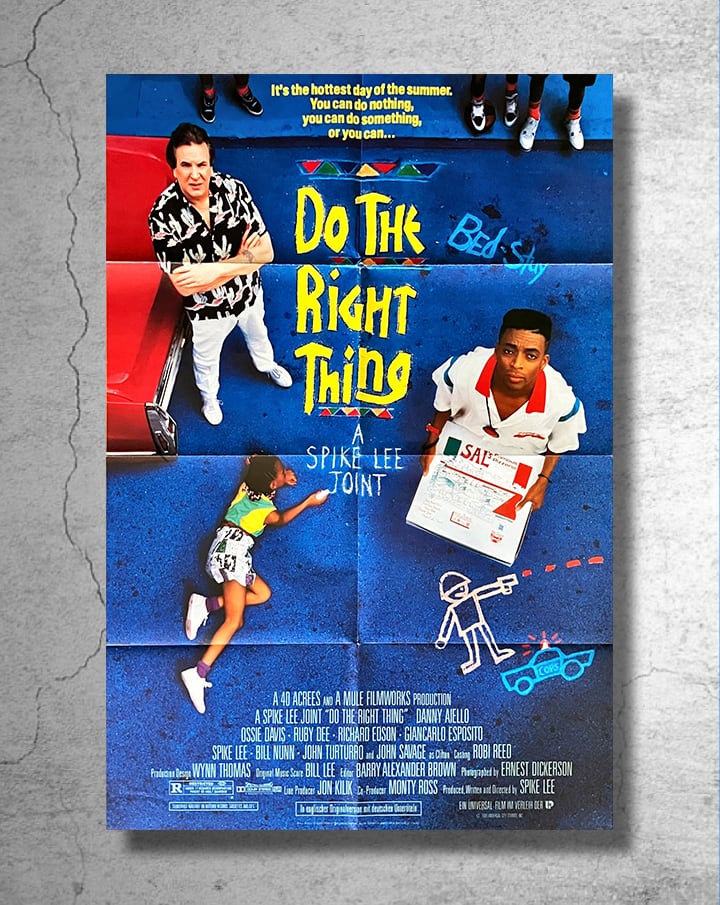スパイク・リー監督映画『ドゥ・ザ・ライト・シング』1989年ドイツ上映時の告知ポスター