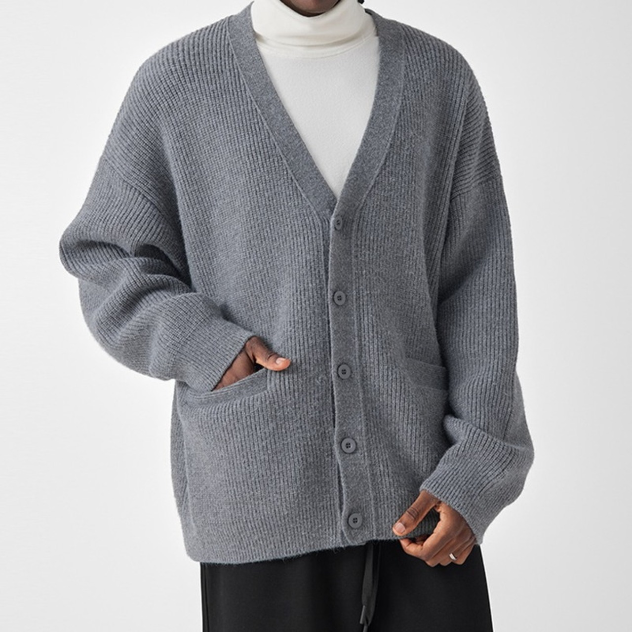 ネックルーズロンギッシュカーディガン　948