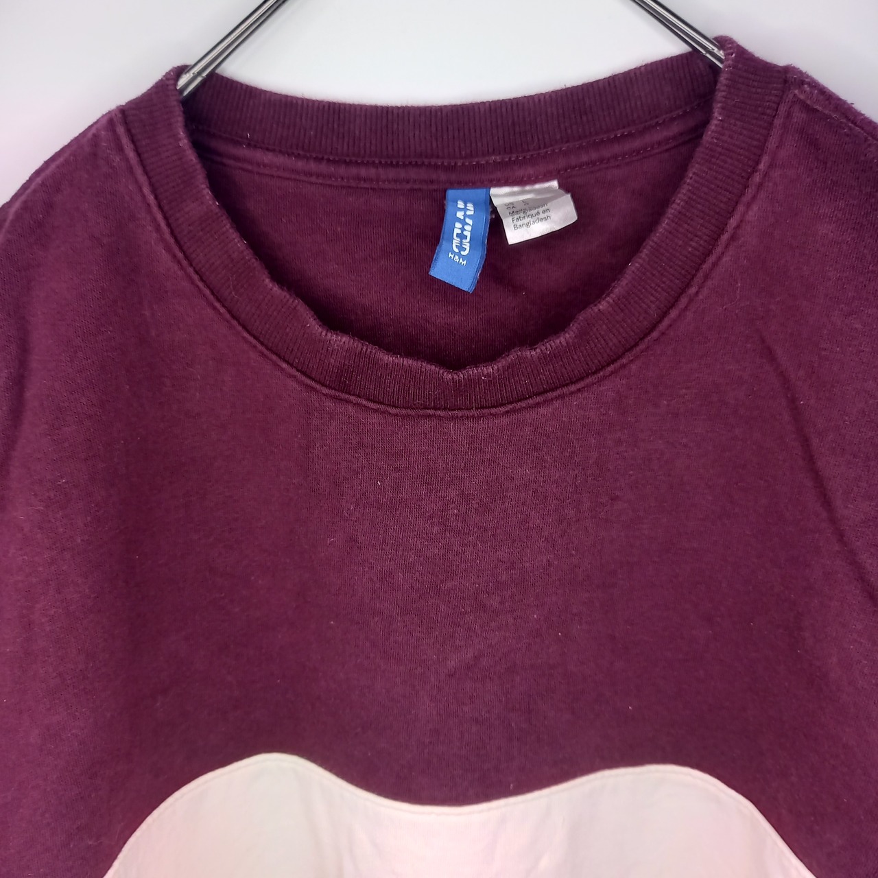 DIVIDED H&M　クルーネック　スウェット　トレーナー　太ボーダー　L