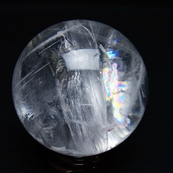 水晶 丸玉 60mm スフィア 置物 水晶玉 一点物 151-8964