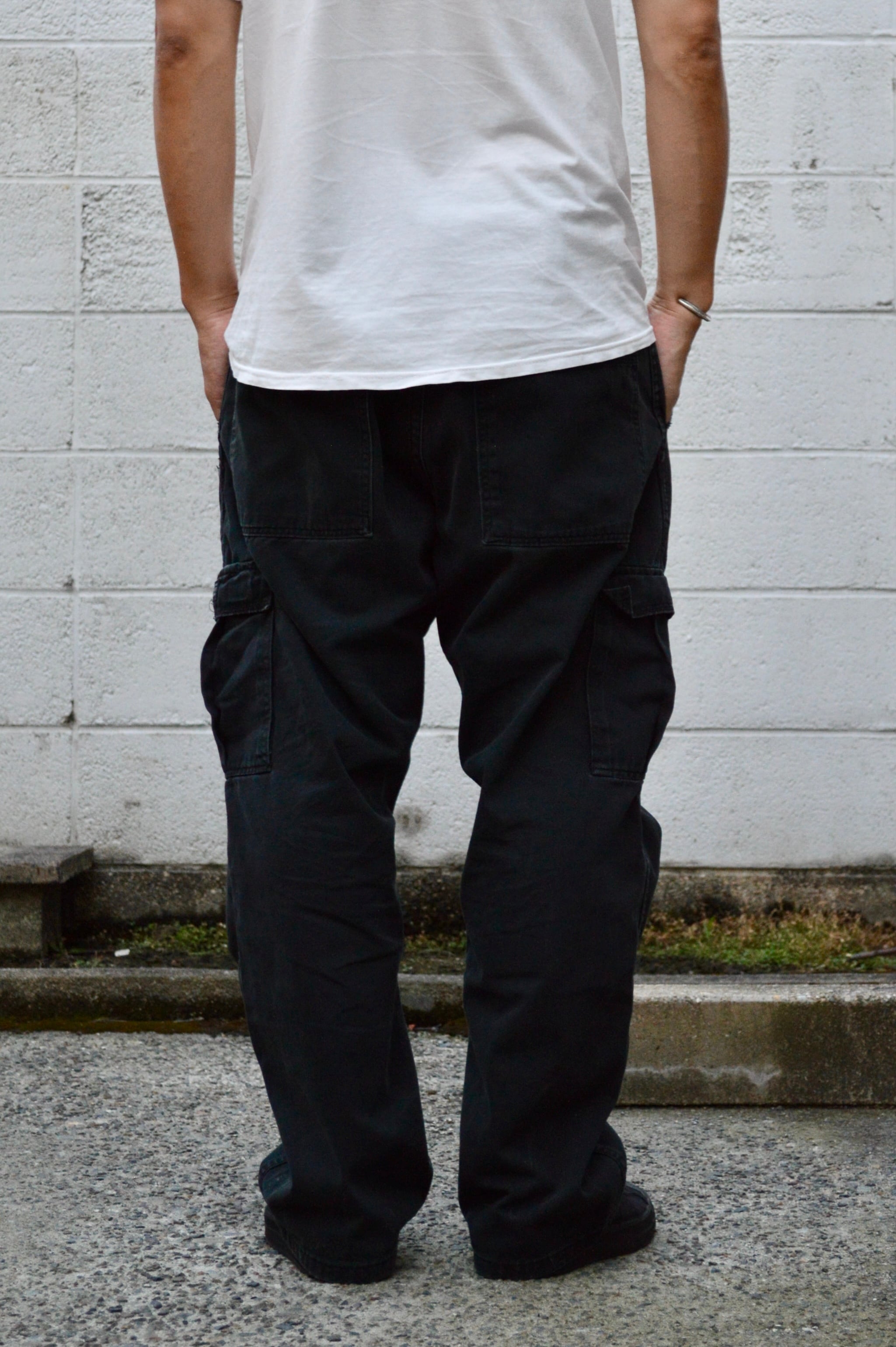 Wrangler 90s-00s Black Painter Cargo Pants Made in Nicaragua