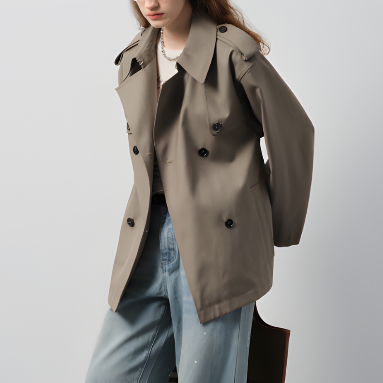 Récit Classic Short Trench Coat F0545
