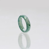 【8号】 Guatemala Cut 翡翠くり抜き甲丸リング A貨翡翠 jd_rg2411