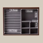 ジュエリーボックス 3段 鍵付き アクセサリーケース 木製 ウォールナット ガラス天板 引き出し 大容量 収納ボックス 高級 宝石箱