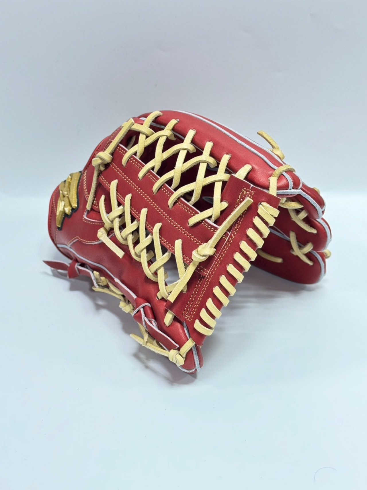 GS ゴリラスポーツ　硬式モデル　右投げ用　スーパーヘラクレス　ゴリスポ先生ガイド型付け済　ボルドーブラウン×キャメル・画像4