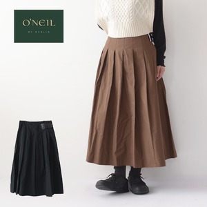 O'NEIL OF DUBLIN [オニールオブダブリン] LIMONTA-PLEATED SKIRT [135] リモンタポリエステル タックキルトスカート・タックキルトスカート・タックスカート・ロングスカート・LADY'S [2023AW]