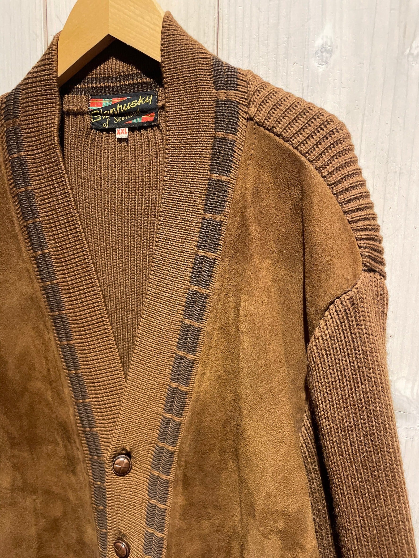 a.k.a.C.a.k.a vintage】Suede Leather Switching Design Euro Vintage