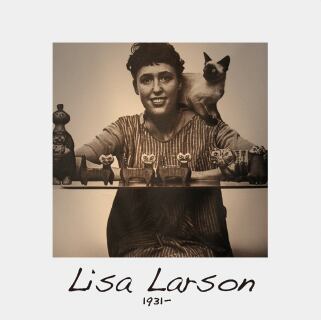 Lisa Larson リサラーソン Tvilling Katter Mika ふたご猫のミカ