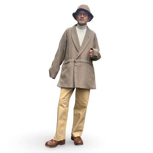 ASEEDONCLOUD/アシードンクラウド lighthouse gown #212201 Hyoryushi heringbone