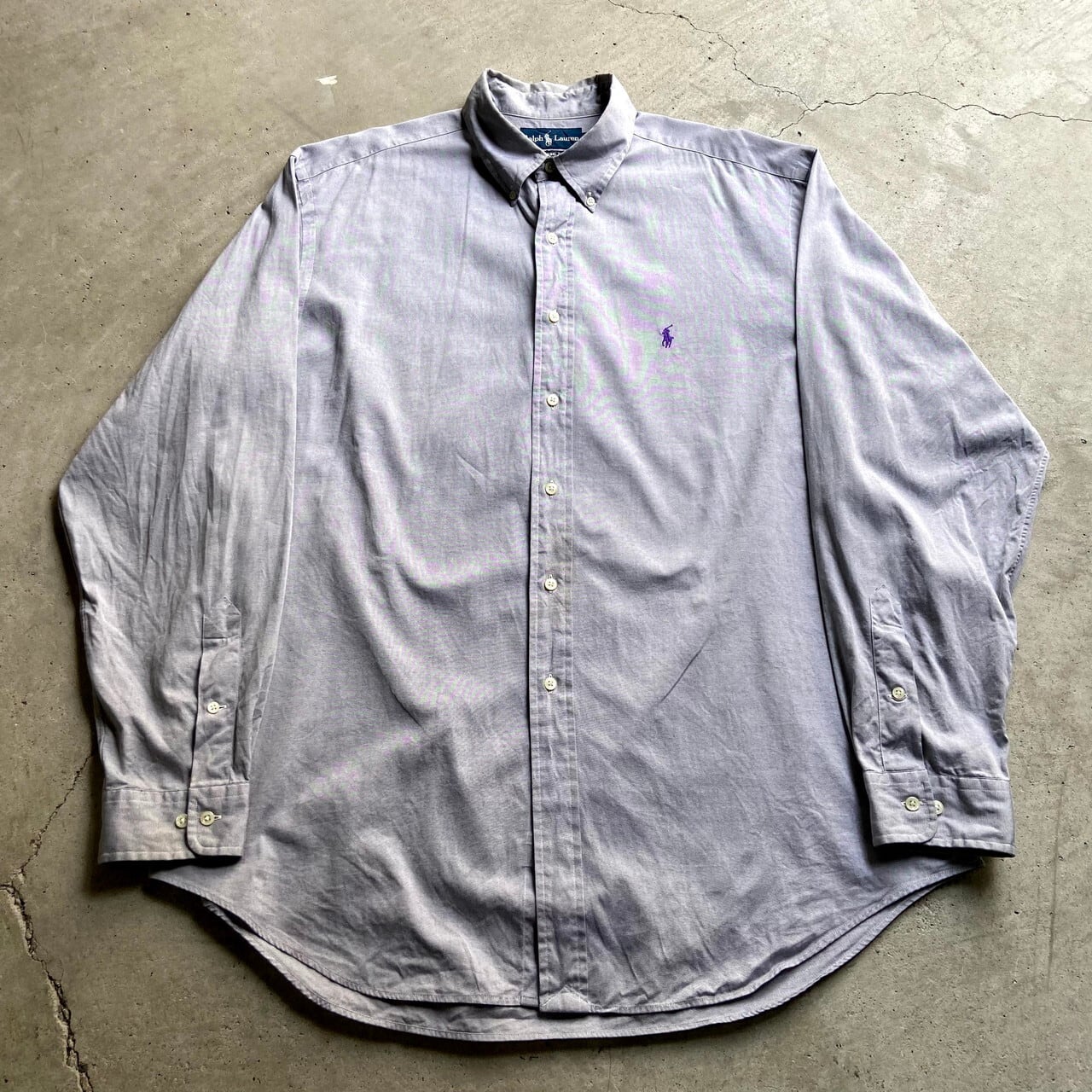 ラルフローレン 90s wool drizzler XXL grey ラルフローレン 90s wool drizzler XXL grey Vintage 90s Slate Blue