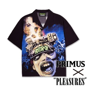 【PLEASURES/プレジャーズ×PRIMUS】ANTI-POP BUTTON UP 半袖シャツ / MULTI / PRIMUS-14208