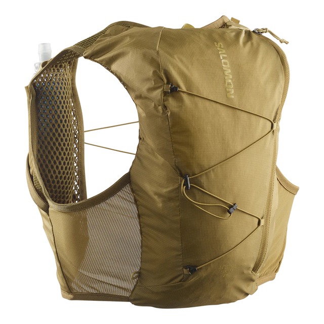 SALOMON（サロモン）ACTIVE SKIN 8  -BRILLIANT OLIVE / Willow　ユニセックスランニングベスト（フラスク付）