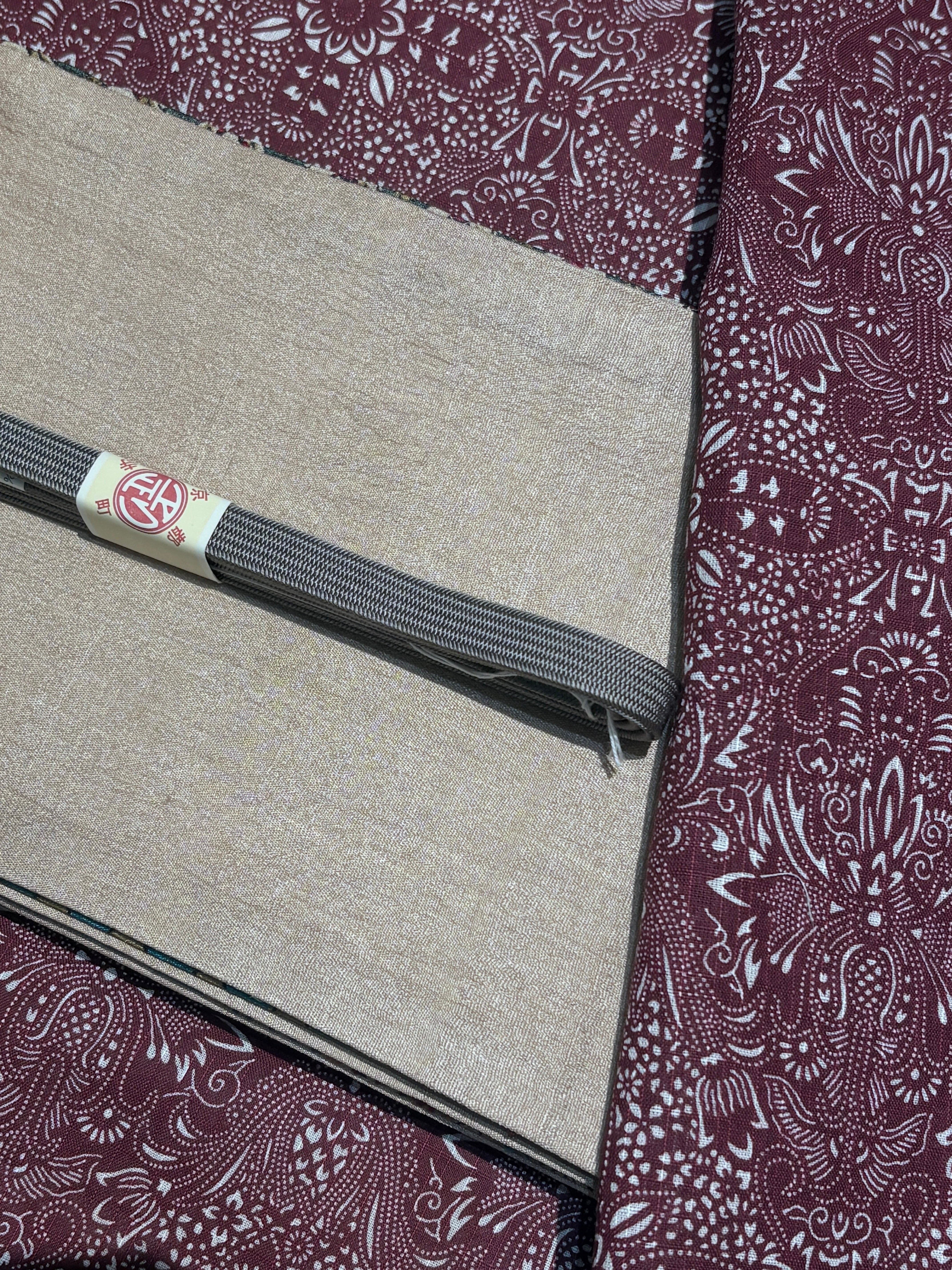 半幅帯 カンタ刺子（タッサーシルク） きものギャラリー凛