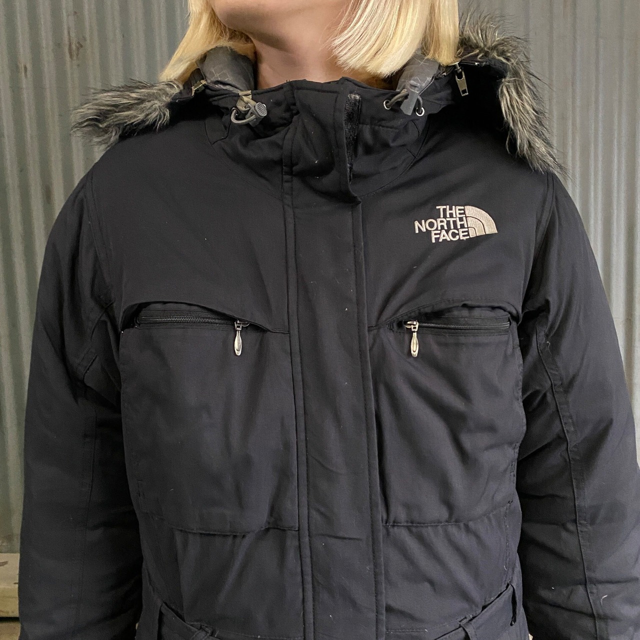 THE NORTH FACE ザノースフェイス HYVENT フェイクファー ダウンコート 