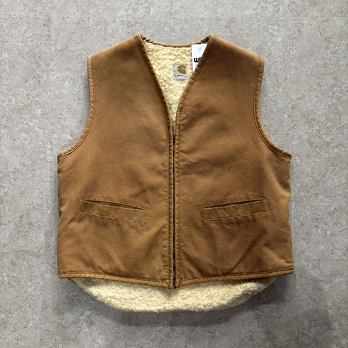 70s Carhartt duck boa vest【仙台店】
