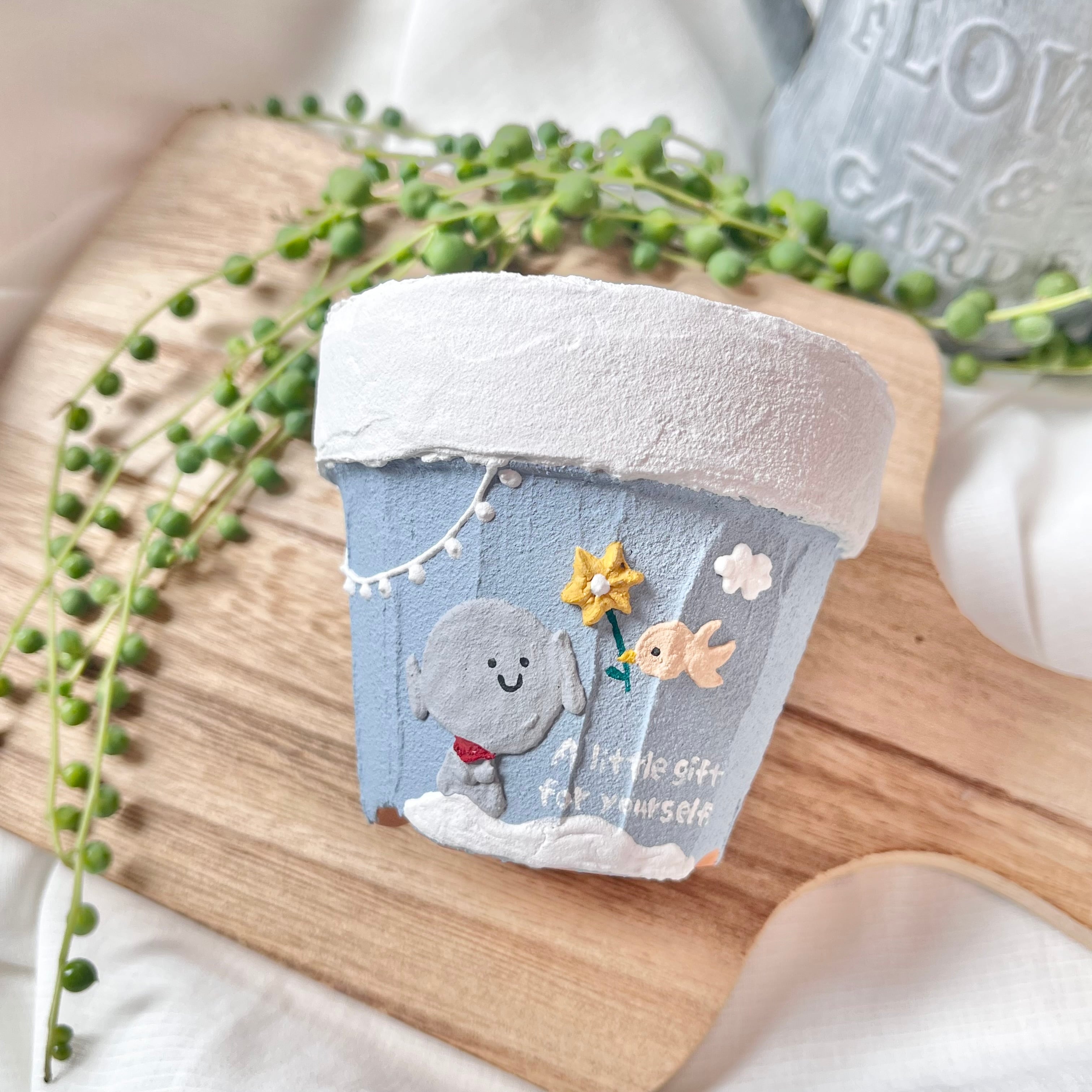 リメ 鉢 立体 38 Even beginners can make a remade pot with a 3D label I