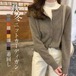 ニットカーディガン レディース カーディガン 秋冬 ボタンカーディガン クルーネック 柔らかい 春 秋 冬 ミディアム丈 羽織 厚手 セーター 長袖 ボレロ オフィス 洗える 通勤 ユニフォーム ゆっ