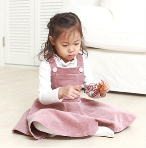 【予約販売】型紙のみ｜子ども用サスペンダードレス｜P480｜サイズ90〜150｜商用利用OK