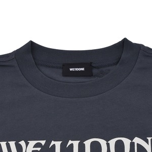 【WE11DONE】CHARCOAL WE11DONE MULTI LOGO T-SHIRT