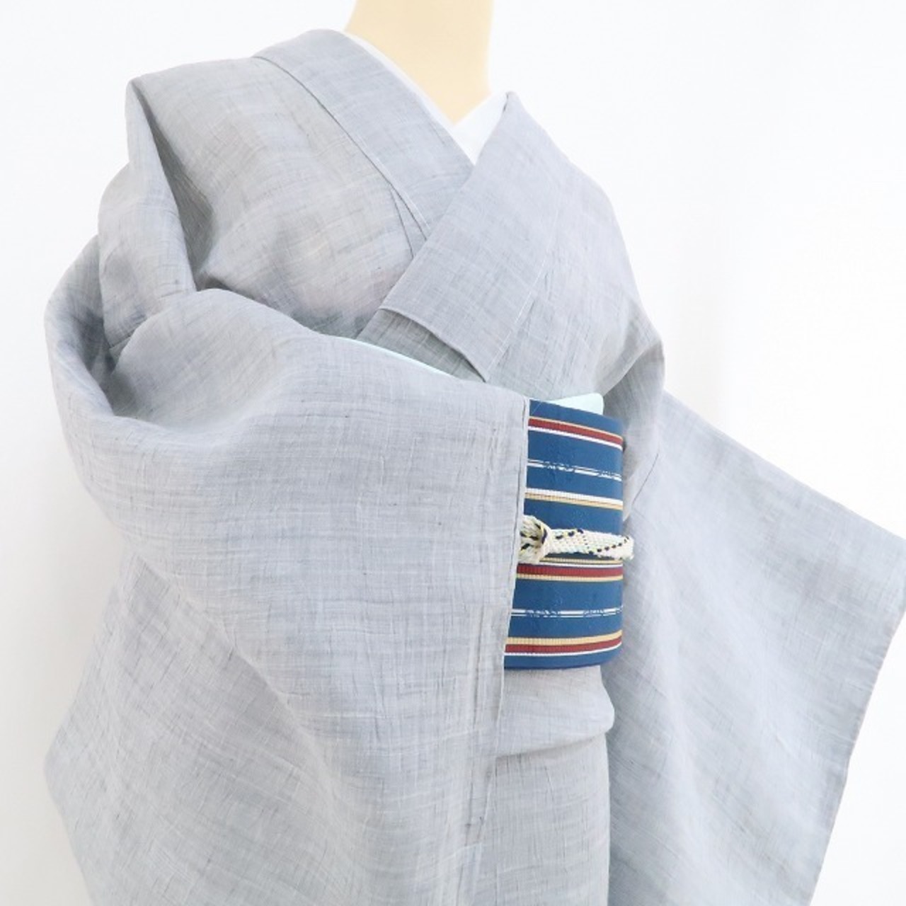 新品 麻 洗える夏着物 仕付け糸付 トールサイズ“しっとり届ける夏の 