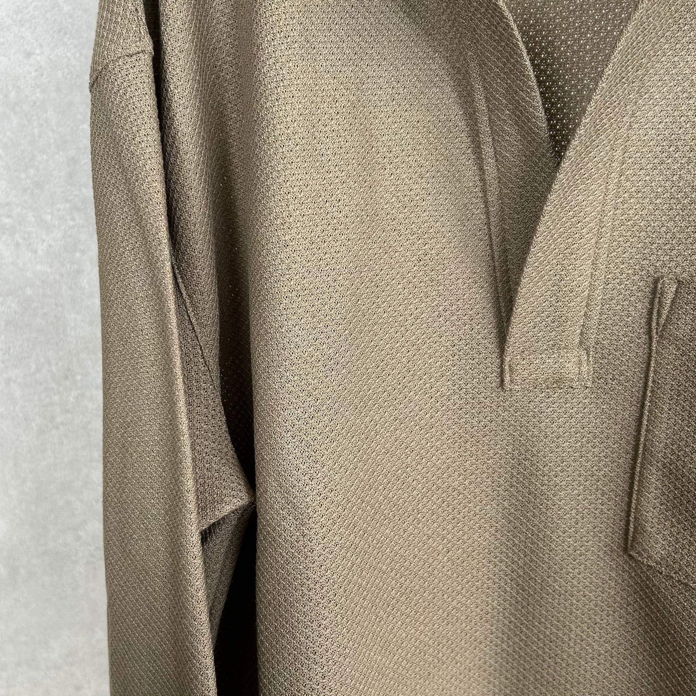 26SS》【STILL BY HAND】MOSS STITCH SKIPPER SHIRT スティルバイ