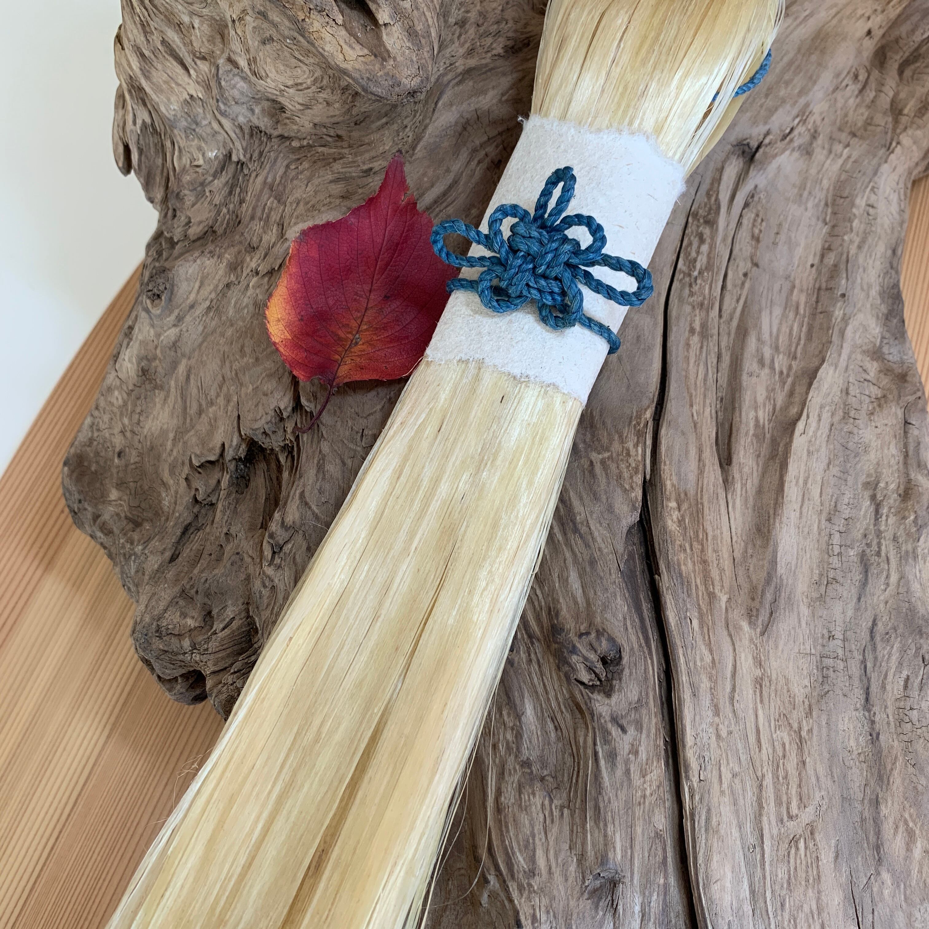 精麻飾りミニ ≪吉祥結び(藍染)≫ | earth venus