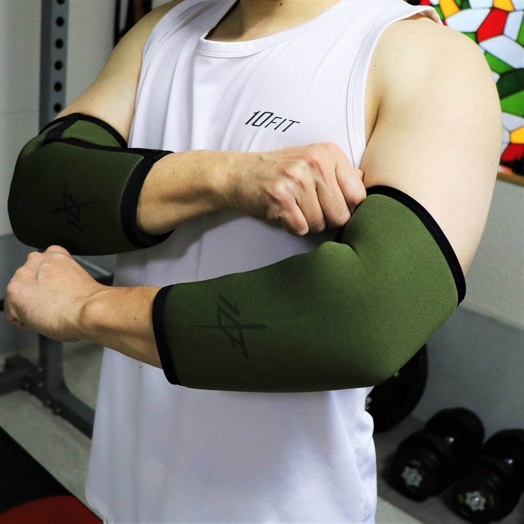 SBD エルボースリーブ XL オリーブグリーン 10FIT TE-62 elbow sleeve エルボースリーブ トレーニング 筋トレ 緑