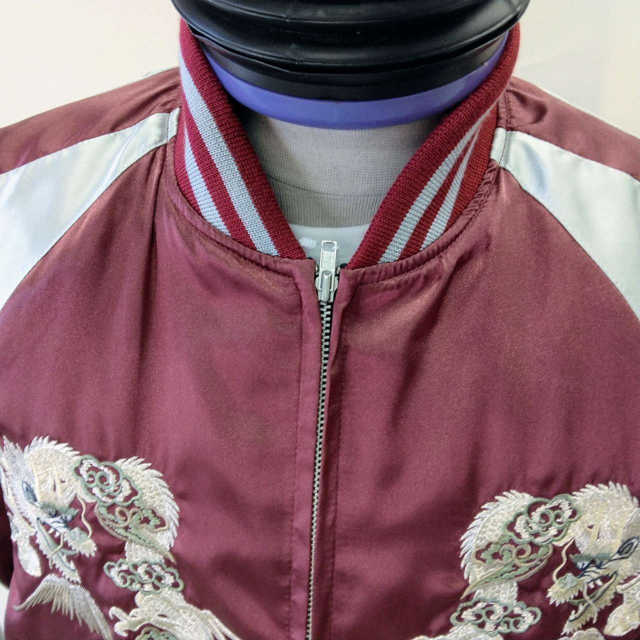 花富士龍スカジャン L LL Embroidered jumper(SUKAJYAN) | あさひや木更津