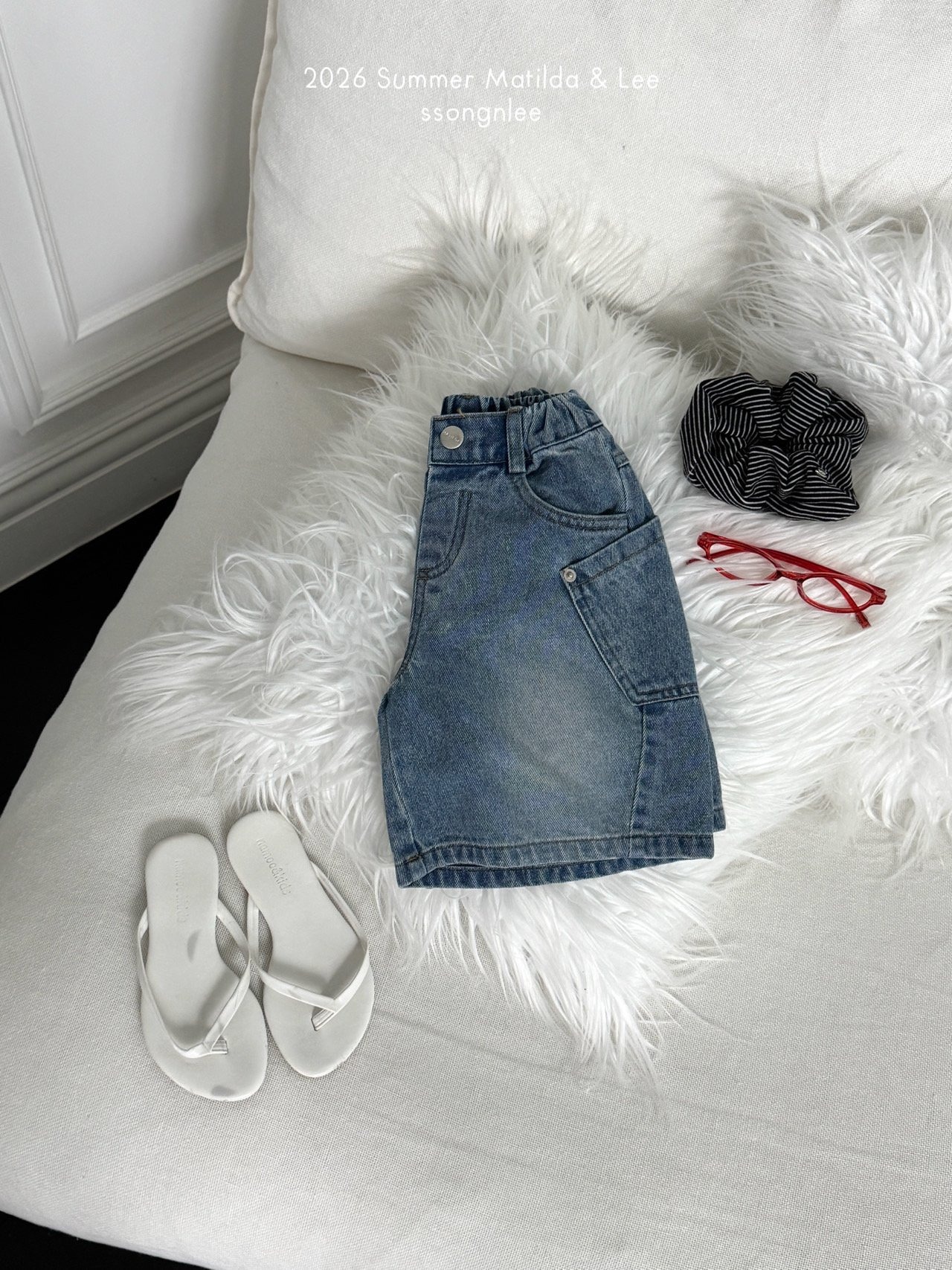 [Matilda&Lee] Add pocket denim shorts (15/17/19) / [마틸다앤리] 포켓데님반바지추가 (15/17/19)