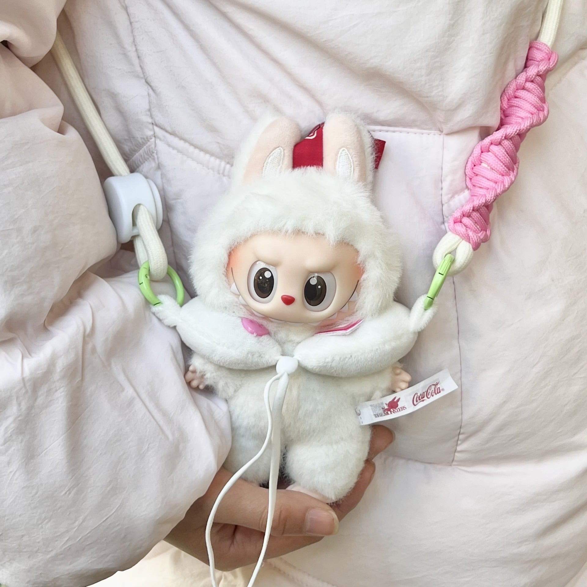 Labubu 1〜3代対応 ぬいぐるみ用 ショルダーバッグ レトロ携帯電話 斜