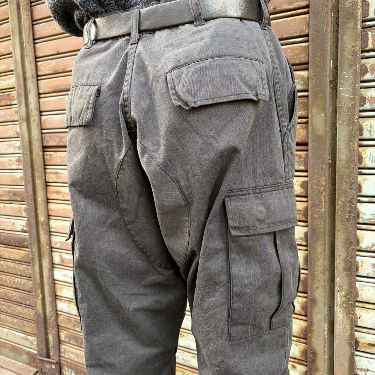 00s US Army 米軍 フィールドパンツ カーゴパンツ 民間 ブラック W86cm