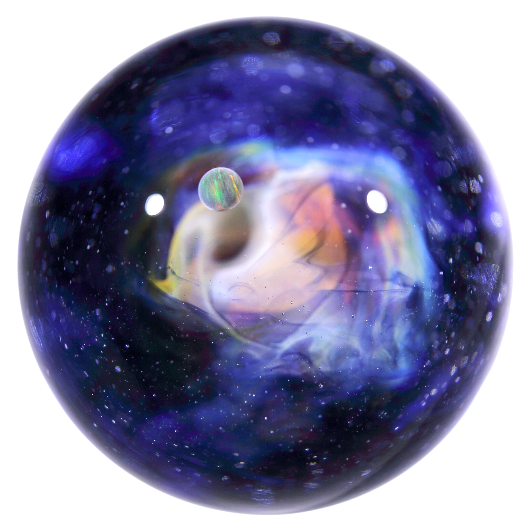 29mm Galaxy Glass Pendant 宇宙ガラスペンダント (螺旋状銀河） no