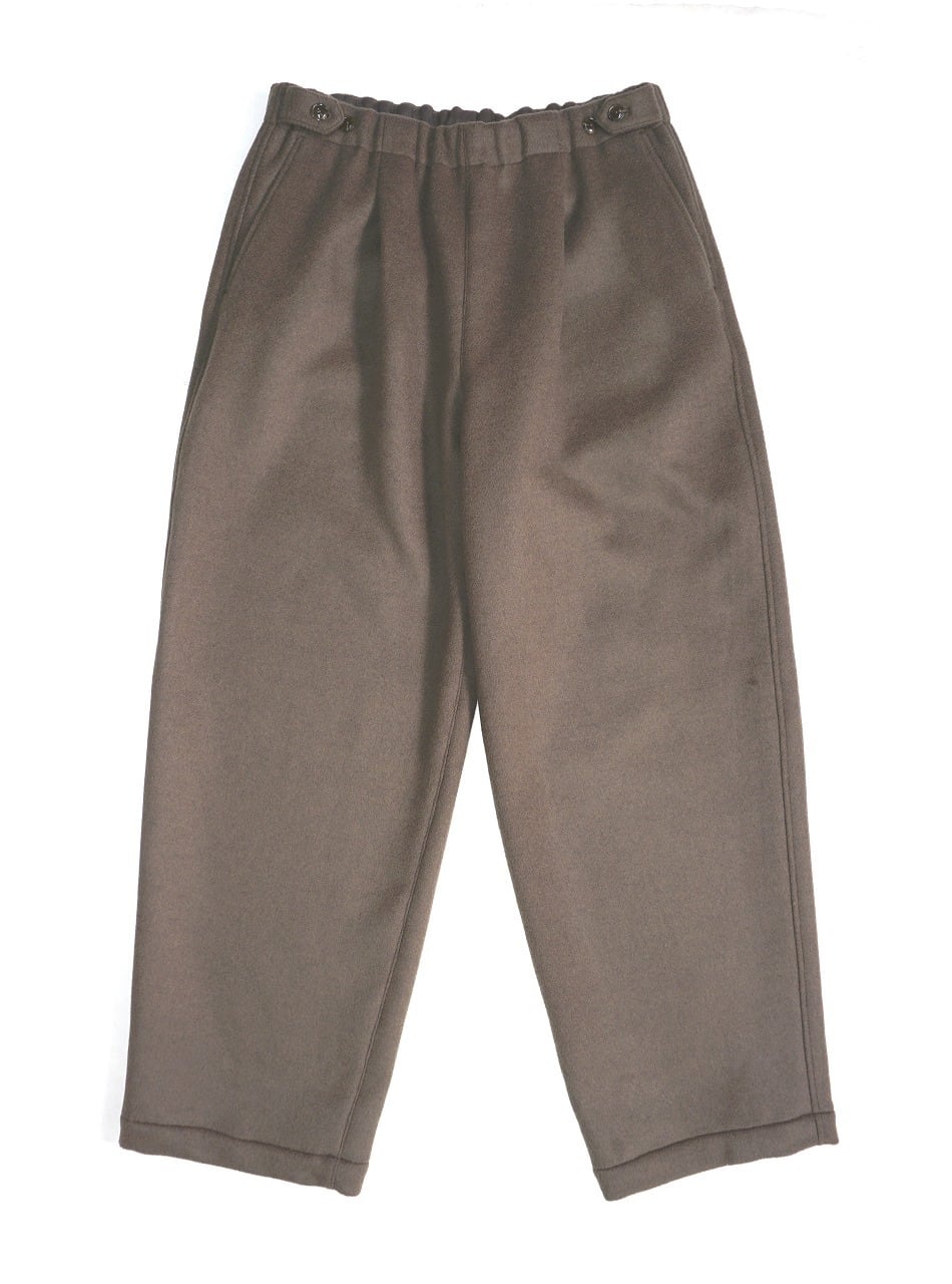 Wool Beaver Wide Easy Pants
