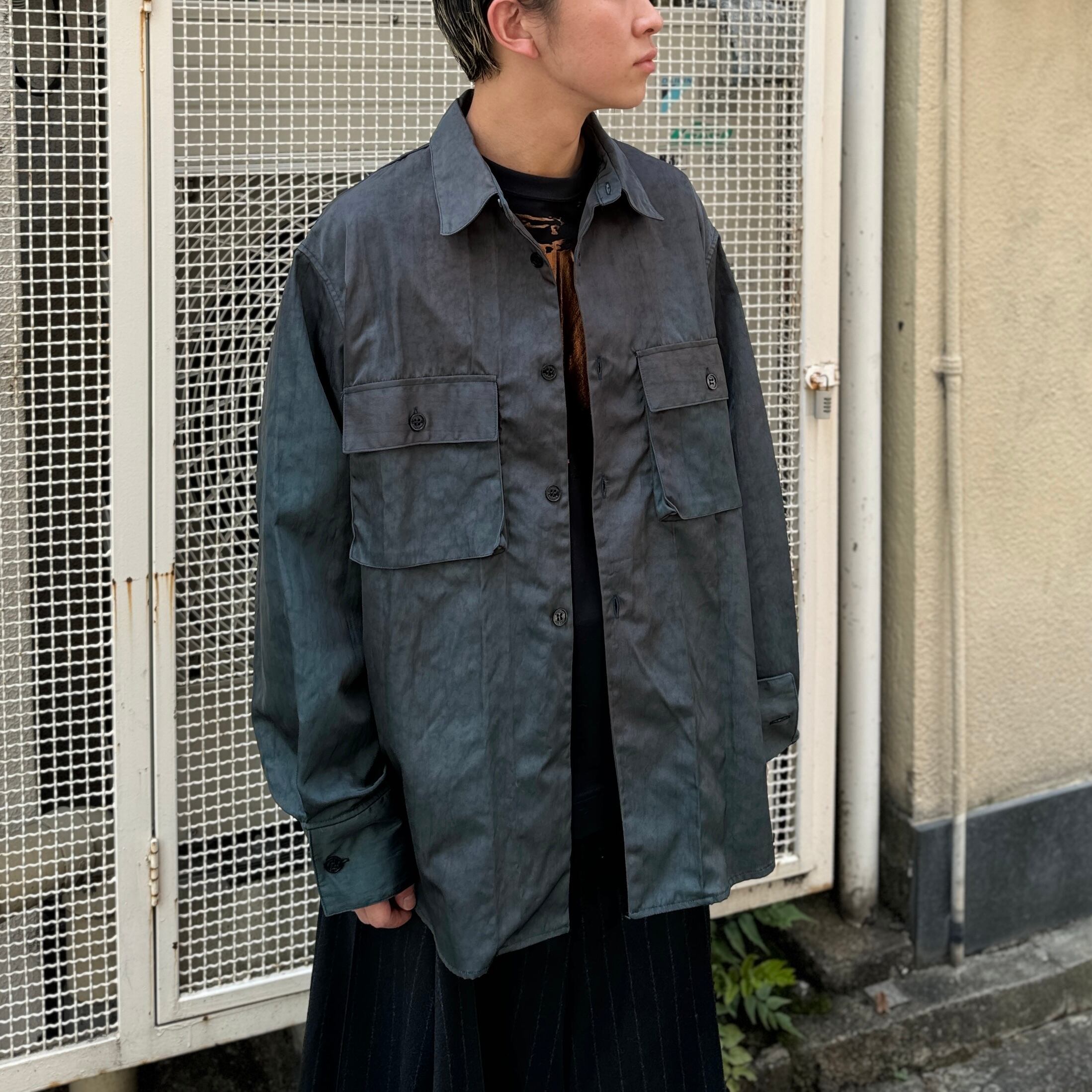 SHINYAKOZUKA / HIS WORK SHIRT / POOL GREEN | ふぁいん
