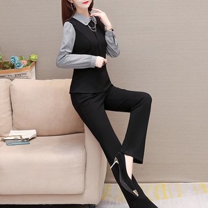 【送料無料】 パンツドレス 2点セット 衣装 Aライン フレア 長袖 襟付き エレガント 可愛い 大人可愛い きれいめ シンプル カジュアル シック コンサバ 華やか 大人 上品 おしゃれ お洒落 主役級 こなれ感 高見え 秋 冬 30代 40代 レディース 女性用 お出かけ 女子会 お呼ばれ 結婚式 二次会 パーティ 演奏会 着回し 普段使い ファッション コーデ スタイル 楽ちん 体型カバー 着痩せ 垢抜け 存在感 ブラック 大人カラー モノトーン