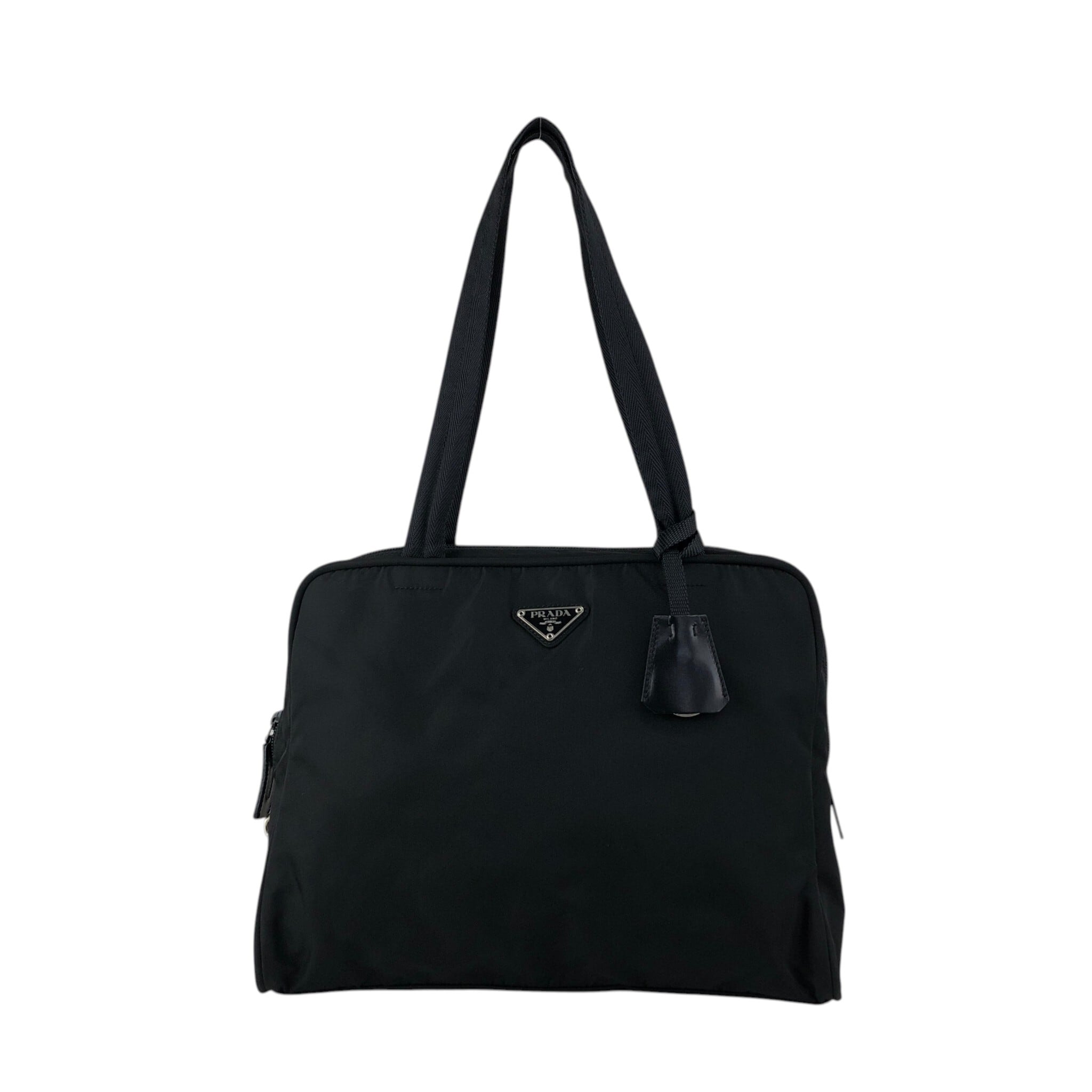 PRADA プラダ トートバッグ ブラック トライアングルロゴ ナイロン