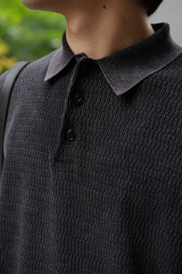 Utah／"Healthknit" polo collar short sleeve knit